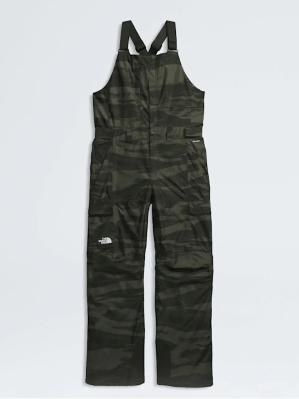 Men’s The North Face Freedom bib print camo Sz lg